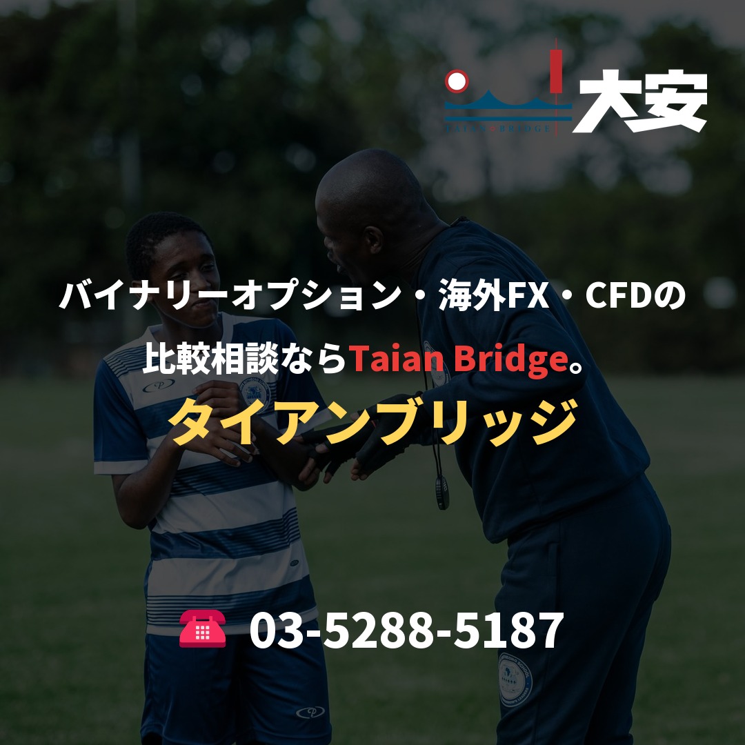バイナリーオプション・海外FX・CFDの比較相談ならTaian Bridge。